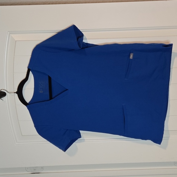 Figs Womens Blue Scrub‎ Top - Picture 1 of 2